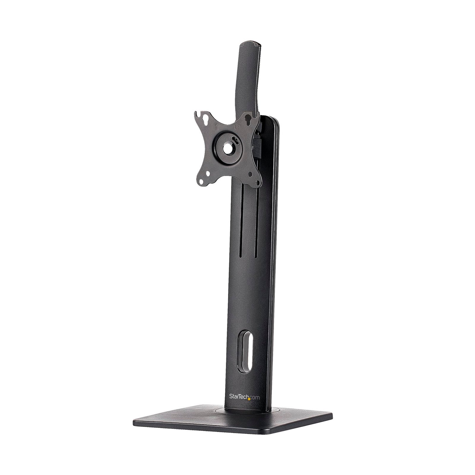 Free Standing Single Monitor Mount - Height Adjustable Monitor Stand - For VESA Mount Displays up to 32" (15lb/7kg) - Ergonomic Monitor