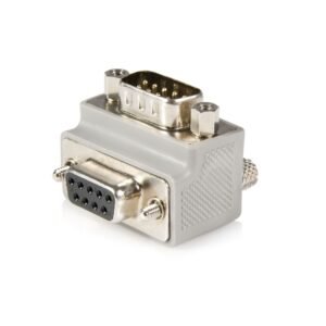 Right Angle DB9 to DB9 Serial Cable Adapter Type 1 - M/F