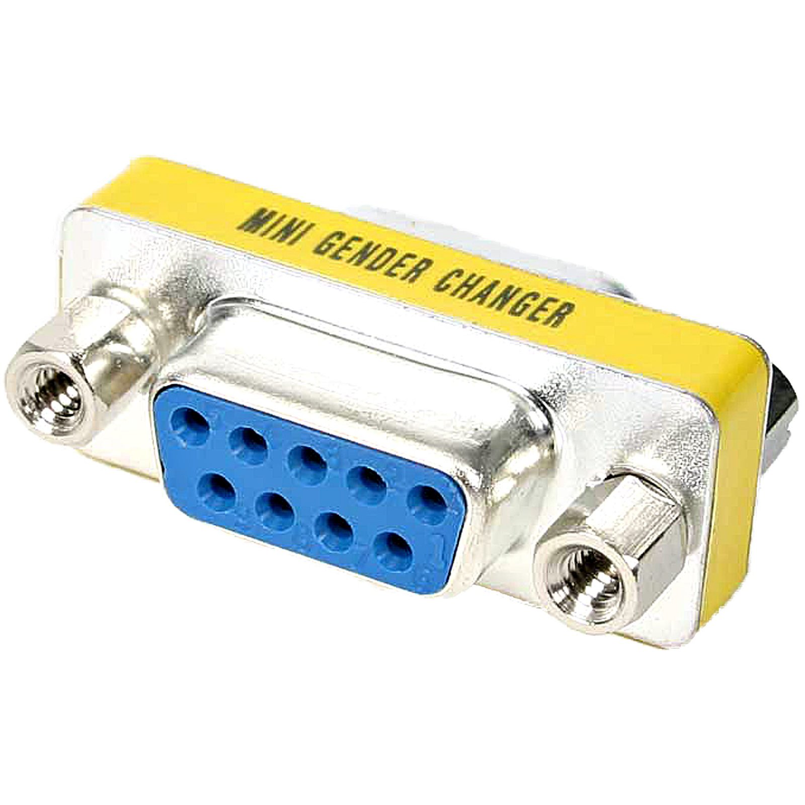 Slimline DB9 Serial Gender Changer - F/F