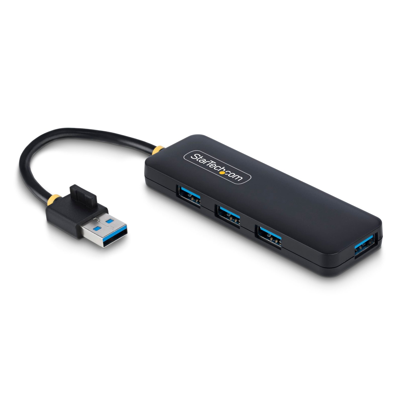 4-Port USB-A Hub, 5Gbps, Bus Powered, Small Travel Mini USB Hub, Multi-Port USB 3.0 Splitter, Portable USB Hub, Overcurrent Protection (OCP)