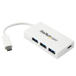 4 Port USB C Hub with 1x USB-C & 3x USB-A Ports (SuperSpeed 5Gbps) - USB Bus Powered - Portable/Laptop USB 3.0 Adapter Hub - USB 3.2 Gen 1