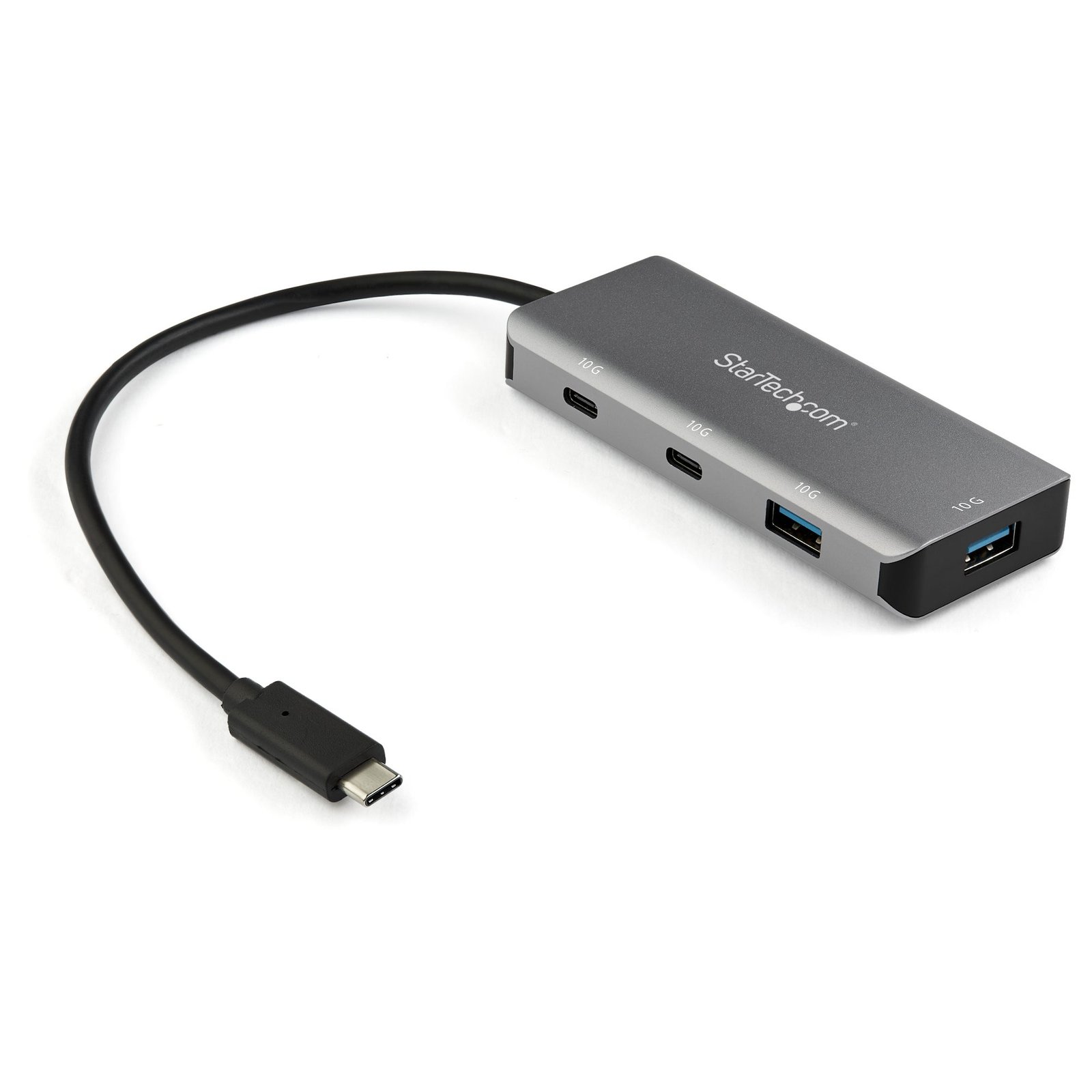 4 Port USB C Hub w/ 2x USB A & 2x USB C - SuperSpeed 10Gbps USB Type-C 3.2 Gen 2 Hub - USB Bus Powered - Portable USB-C to USB Adapter Hub