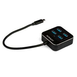 4-Port USB C Hub - USB-C to 4x USB-A Ports - SuperSpeed 10Gbps USB 3.2 Gen 2 Type-C Hub - USB Bus Powered - Portable/Compact USB-C to USB