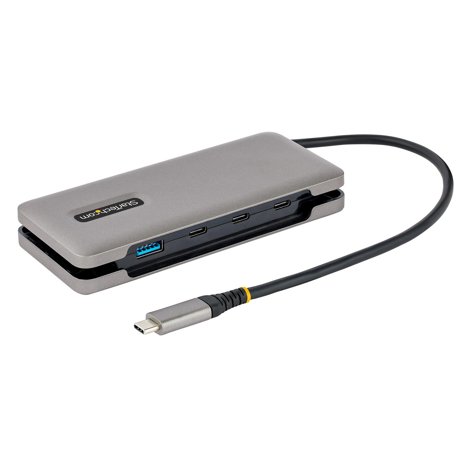 4-Port USB-C Hub - 1x USB-A & 3x USB-C Ports - USB 3.2 Gen 2 (10Gbps) - Bus Powered - USB Type C Hub w/ 12.6in/32cm Wrap-Around Cable