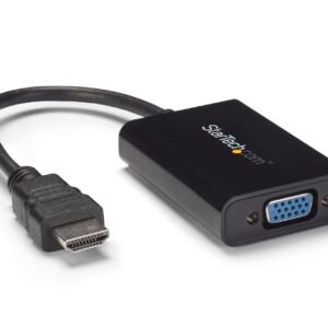 HDMI to VGA Video Adapter Converter with Audio for Desktop PC / Laptop / Ultrabook - 1920x1080