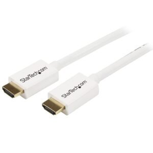 1m (3 ft) White CL3 In-wall High Speed HDMI Cable - Ultra HD 4k x 2k HDMI Cable - HDMI to HDMI M/M