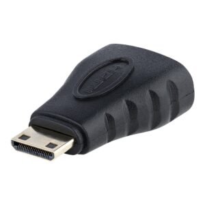 Mini HDMI to HDMI Adapter - 4K High Speed HDMI Adapter - 4K 30Hz Ultra HD High Speed HDMI Adapter - HDMI 1.4 - Gold Plated Connectors - UHD