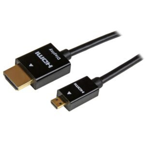 16ft (5m) Active Micro HDMI to HDMI Cable with Ethernet - 4K 30Hz Video - High Speed Micro HDMI Type-D to HDMI 1.4 Adapter Cable/Converter