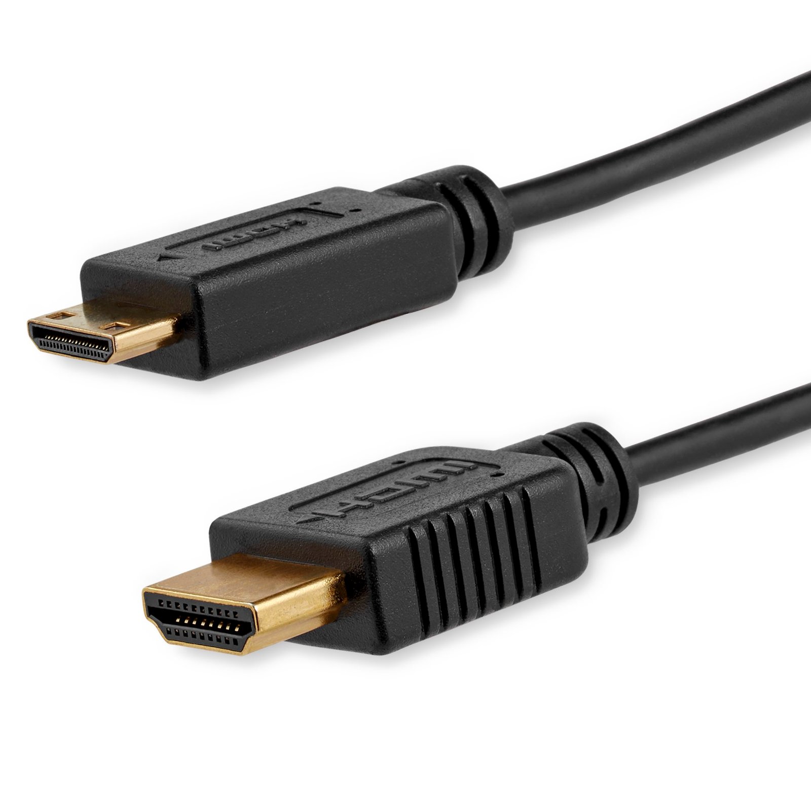 6ft (1.8m) Mini HDMI to HDMI Cable with Ethernet - 4K 30Hz High Speed Slim Mini HDMI to HDMI Adapter Cable - Mini HDMI Type-C Device to