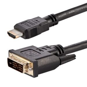 6ft (1.8m) HDMI to DVI Cable, DVI-D to HDMI Display Cable (1920x1200p), 10 Pack, Black, 19 Pin HDMI to DVI-D Cable Adapter M/M, Digital