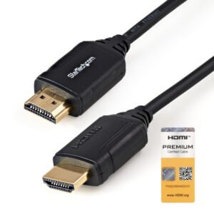 1.6ft (50cm) Premium Certified HDMI 2.0 Cable with Ethernet - High Speed Ultra HD 4K 60Hz HDMI Cable HDR10 - HDMI Cord (Male/Male