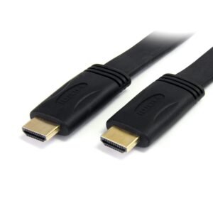 1m Flat High Speed HDMI Cable with Ethernet - Ultra HD 4k x 2k HDMI Cable - HDMI to HDMI M/M