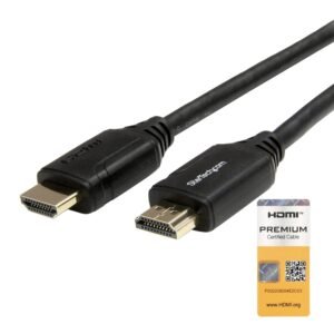 3ft (1m) Premium Certified HDMI 2.0 Cable with Ethernet - High Speed Ultra HD 4K 60Hz HDMI Cable HDR10 - HDMI Cord (Male/Male Connectors)