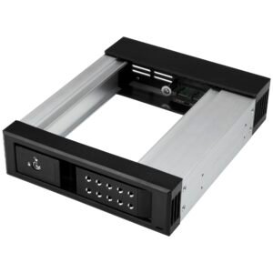 5.25 to 3.5 Hard Drive Hot Swap Bay - For 3.5" SATA/SAS Drives - Trayless - Aluminum