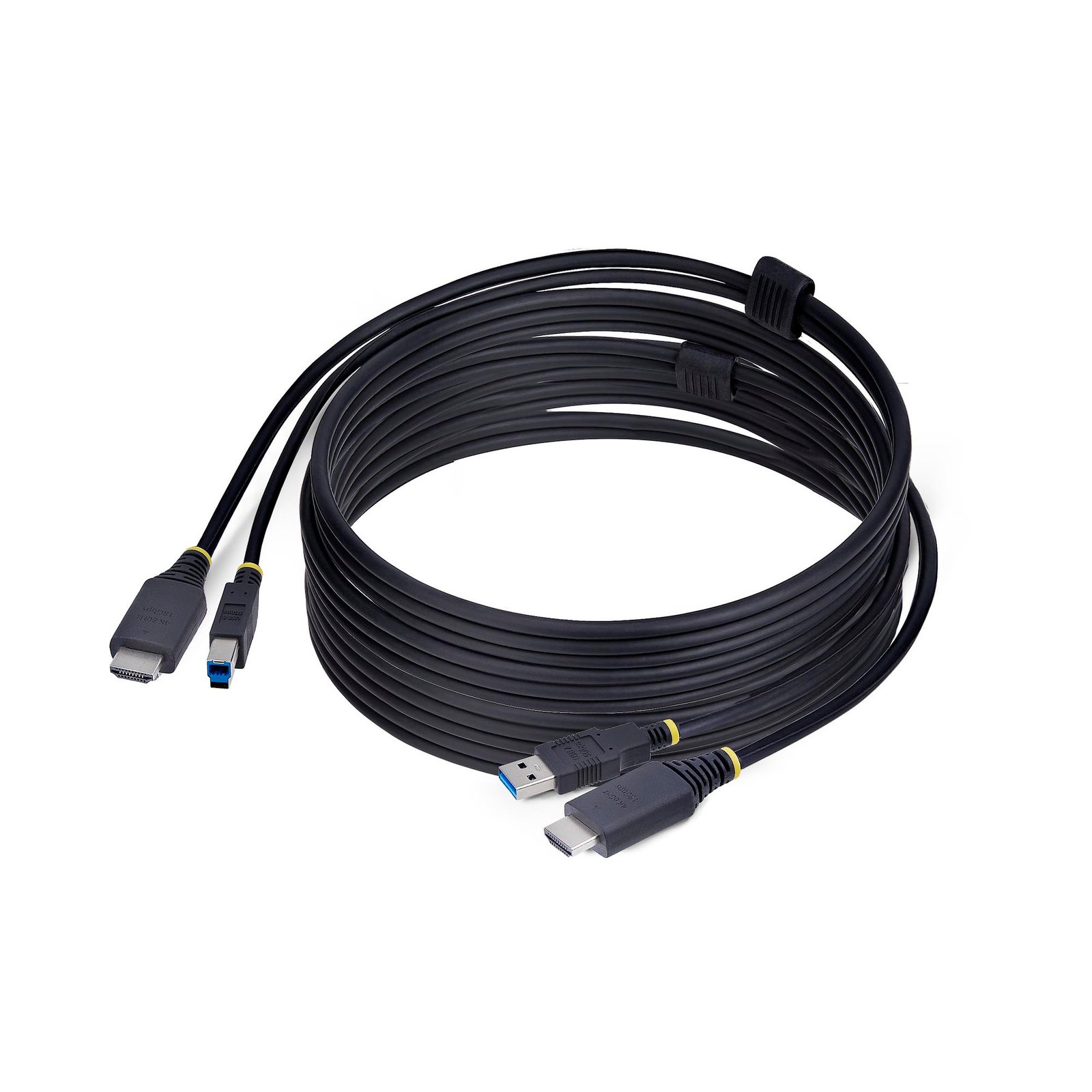 10ft (3m) HDMI and USB 5Gbps KVM Cable, 4K 60Hz, HDMI 2.0 and USB Combo Cable for KVM Switches