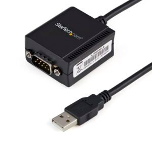 6ft (1.8m) 1-Port FTDI USB to Serial RS232 Adapter Cable with COM Retention, USB to RS232 Adapter - TAA