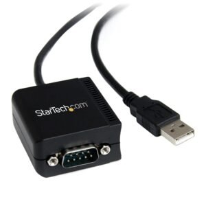 8.3ft (2.5m) 1-Port FTDI USB to Serial RS232 Adapter Cable with Optical Isolation, USB to RS232 Adapter - TAA