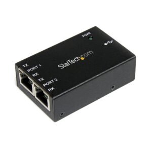 2 Port Industrial USB to Serial RJ45 Adapter - Wallmount and DIN Rail