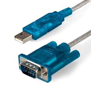 3ft (91cm) 1-Port USB to RS232 DB9 Serial Adapter Cable, USB to Serial Adapter Cable - M/M
