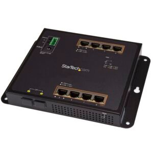 Industrial 8 Port Gigabit PoE+ Switch w/2 SFP MSA Slots - 30W - Layer/L2 Switch Hardened GbE Managed - Rugged High Power Gigabit Ethernet