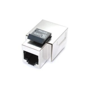 Cat5e Fully Shielded RJ45 Tool-Less Keystone Jack - Silver
