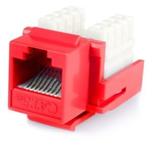 Cat5e RJ45 Keystone Jack Red - 110 Type