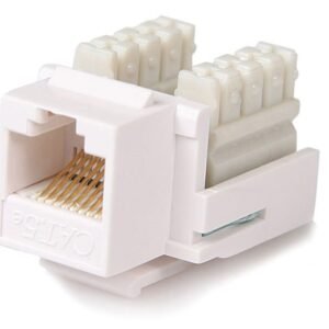Cat5e RJ45 Keystone Jack White - 110 Type