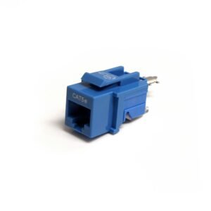 Cat5e Modular Keystone Jack Blue - Tool-Less