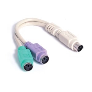 6in PS/2 Keyboard Mouse Splitter Cable Adapter