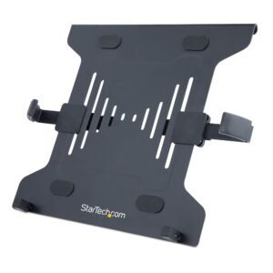 VESA Laptop Tray - Adjustable Monitor Arm Laptop Tray Secures Notebooks (4.5kg / 9.9lb) - 75x75 & 100x100 VESA Mount Holes - Ventilated