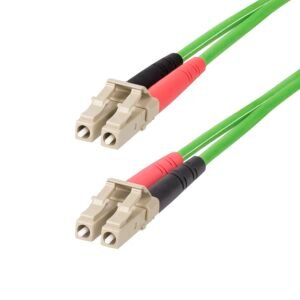 7m (22.9ft) LC to LC (UPC) OM5 Multimode Fiber Optic Cable, 50/125µm Duplex LOMMF Zipcord, VCSEL, 40G/100G, LSZH Fiber Jumper Cord