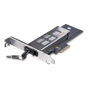 M.2 NVMe SSD to PCIe x4 Mobile Rack/Backplane with Removable Tray for PCI Express Expansion Slot, Tool-less Installation, PCIe 4.0/3.0