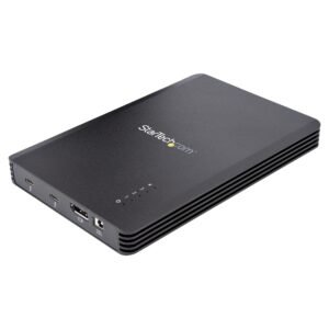 4 Bay Thunderbolt 3 NVMe Enclosure, For M.2 NVMe SSD Drives, 1x DisplayPort Video/ 2x TB3 Downstream Ports, 40Gbps, 72W Power Supply