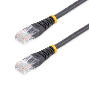 100 ft Cat5e Black Molded RJ45 UTP Cat 5e Patch Cable - 100ft Patch Cord