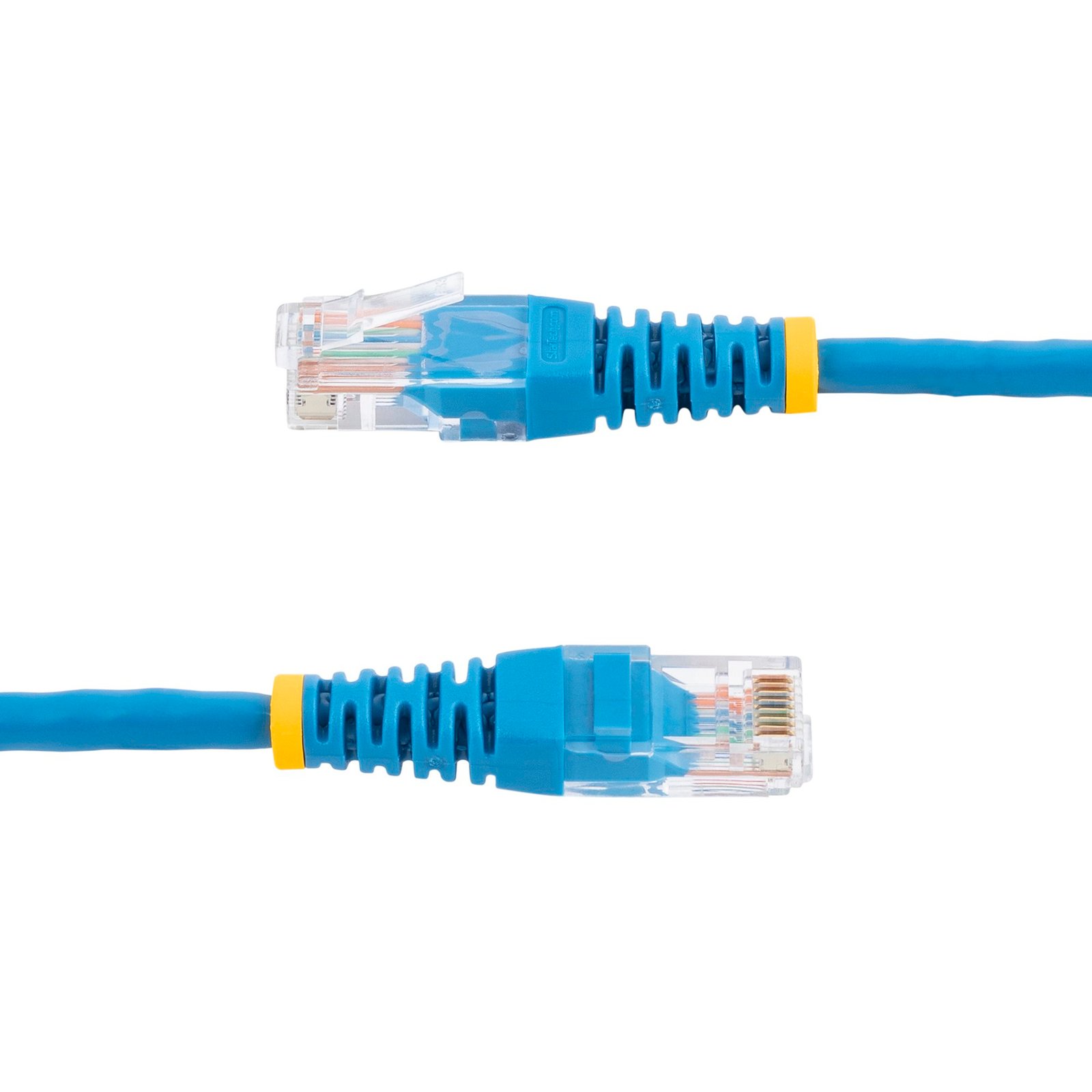 Cat5e Patch Cable with Molded RJ45 Connectors - 35 ft. - Blue - Image 3
