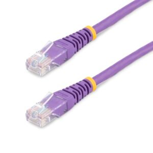 10 ft Cat5e Purple Molded RJ45 UTP Cat 5e Patch Cable - 10ft Patch Cord