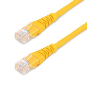 100 ft Cat5e Yellow Molded RJ45 UTP Cat 5e Patch Cable - 100ft Patch Cord