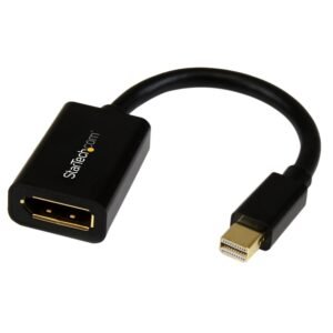 Mini DisplayPort to DisplayPort Adapter - 4K x 2K UHD Video - Mini DP to DP Converter - Mini DisplayPort to DisplayPort 1.2 Adapter - mDP