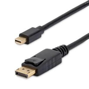 6ft (1.8m) Mini DisplayPort to DisplayPort 1.2 Cable - 4K x 2K UHD Mini DisplayPort to DisplayPort Adapter Cable - Mini DP to DP Cable for