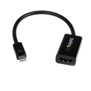 Mini DisplayPort to HDMI Adapter - Active mDP to HDMI Video Converter - 4K 30Hz - Mini DP or Thunderbolt 1/2 Mac/PC to HDMI