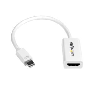 Mini DisplayPort to HDMI Adapter - Active mDP to HDMI Video Converter - 4K 30Hz - Mini DP or Thunderbolt 1/2 Mac/PC to HDMI