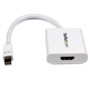 Mini DisplayPort to HDMI Active Video and Audio Adapter Converter - Mini DP to HDMI - 1920x1200 - White