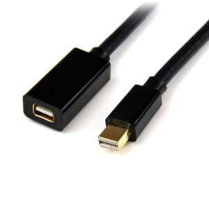 3ft (91cm) Mini DisplayPort Extension Cable - 4K x 2K Video - Mini DisplayPort Male to Female Extension Cord - mDP 1.2 Extender Cable