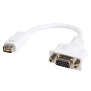 Mini DVI to VGA Video Cable Adapter for Macbooks and iMacs