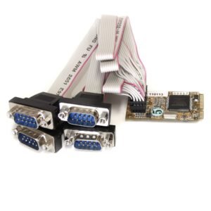 4 Port RS232 Mini PCI Express Serial Card w/ 16650 UART - TAA