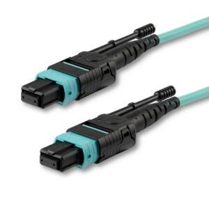 3m (10ft) MTP(F)/PC OM3 Multimode Fiber Optic Cable, 12F Type-A, OFNP Plenum, 50/125µm LOMMF, 40G Networks, Low Insertion Loss, MPO Fiber