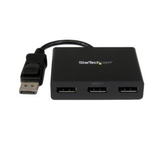3-Port DisplayPort 1.2 Splitter, DisplayPort to 3x DP Multi-Monitor Adapter, Dual 4K 30Hz and 1080p 60Hz Computer MST Hub - Windows Only