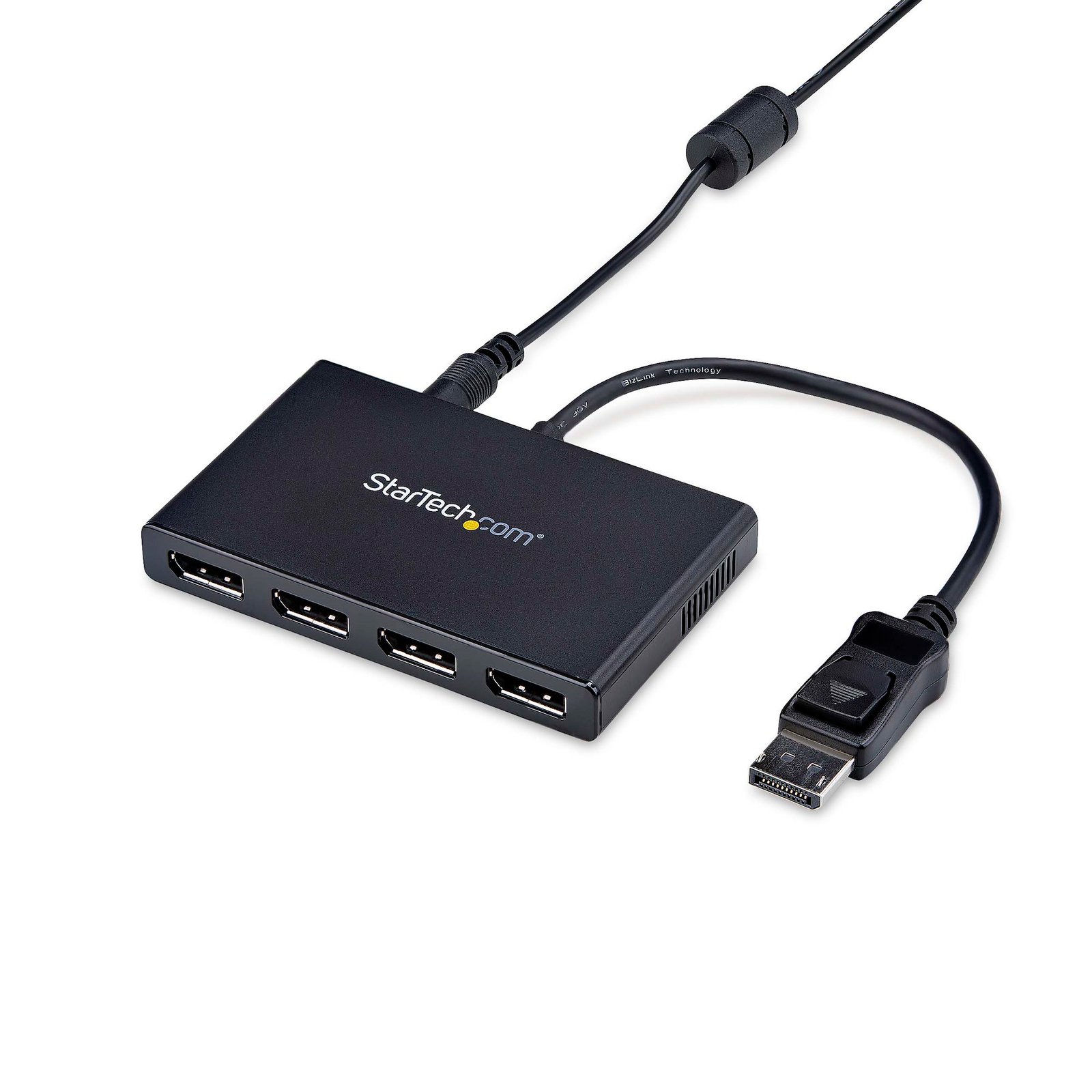 4-Port DisplayPort 1.2 Splitter, DisplayPort to 4x DP Multi-Monitor Adapter, Quad 1080p 60Hz Computer MST Hub - Windows Only, No Drivers