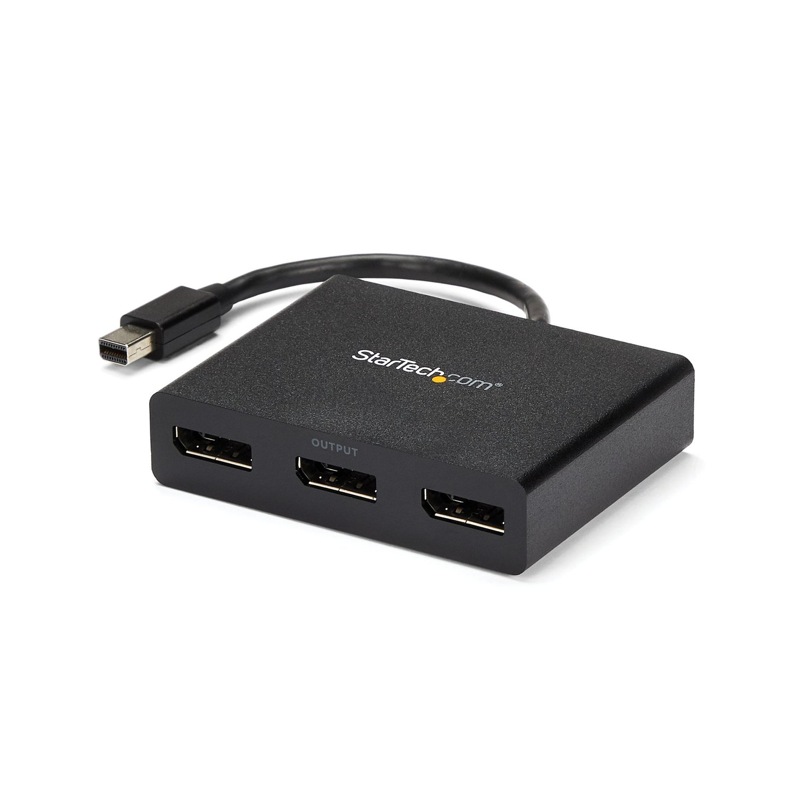 3-Port Multi Monitor Adapter - Mini DisplayPort to DisplayPort MST Hub, Dual 4K 30Hz & 1x 1080p - Video Splitter for Extended Desktop Mode