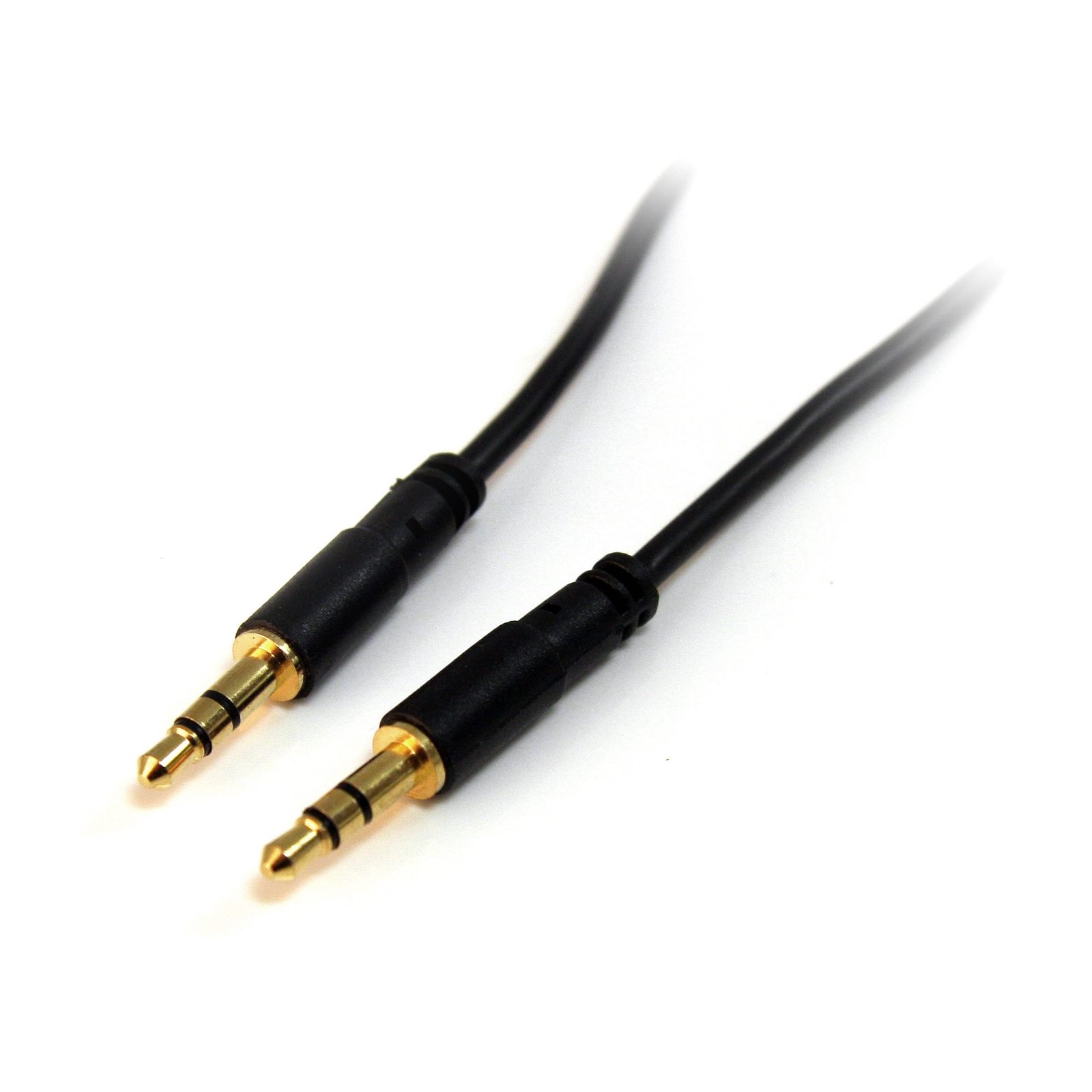 1 ft Slim 3.5mm Stereo Audio Cable - M/M